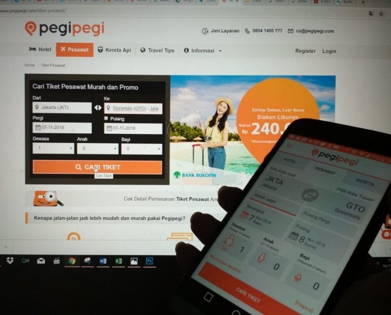 Aplikasi dan Website Pegipegi