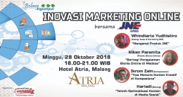 Poster Bolang Talkshow: Inovasi Marketing Online. Dok.Pribadi