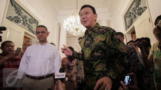Anies Baswedan dan Ahok (Foto: liputan6.com)