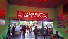 Selamat datang di Pasar Oro-oro Dowo Malang (dok. pri).