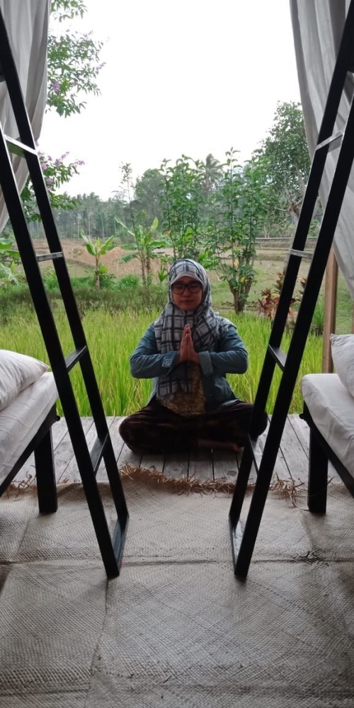 ini kamar di Omah Pojok, itu kelebihan ruangan untuk refresh. Namaste/dokpri