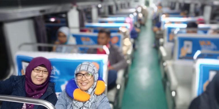 Kereta Api malam ke Yogyakarta/dokpri