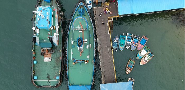 Kapal di Pelabuhan Semayang (dok.pri)