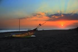 Sunset di Pantai Samas