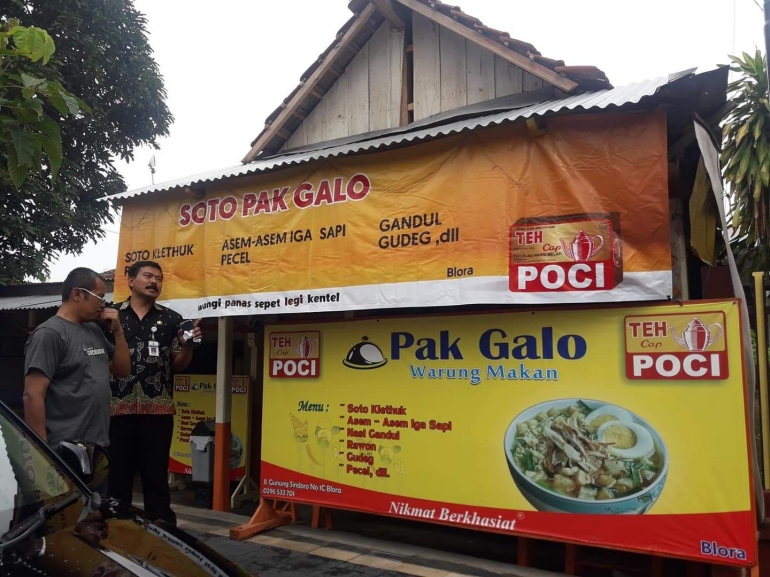 Soto Pak Galo, sudah lama ada dan terkenal di sana. (Dokpri).