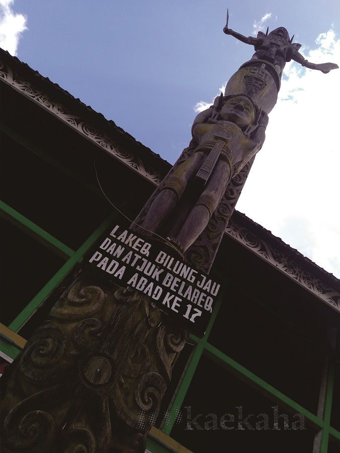 Lakeq Bilung Jau dan Atjuk Belareq sang penjaga (Foto : @kaekaha)