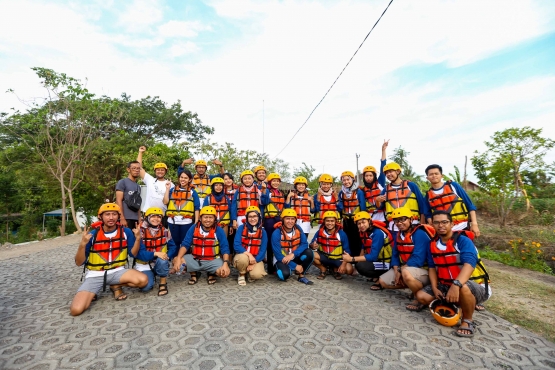 Peserta River Tubing Adventure sudah siap turun sungai / dok.pribadi