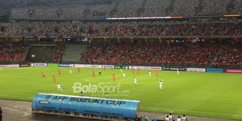 Singapore vs Indonesia National Stadium Kallang (Foto Moch Hary Prasetya/Bolasport.com)