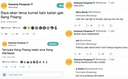 Cuitan-cuitan menggelitik yang dibuat Kaesang di akun twitter miliknya (twitter.com).