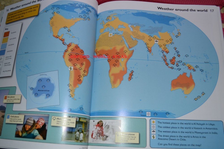 Peta Dunia yang ada di buku berbahasa Inggris. Foto: mapsoftheworld