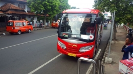 Bus Trans Jateng beroperasi di Purwokerto sejak Agustus 2018 (dok. pri).