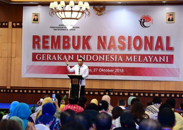 Gerakan Indonesia Melayani sebagai bagian dari merobohkan tembok birokrasi : Dokpri