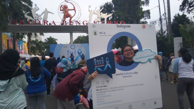 Hari diabetes sedunia (world diabetes day) diperingati setiap tanggal 14 November).Masih banyak masyarakat awam yang menganggap diabetes hanya bisa terjadi pada usia dewasa atau orang tua (dok.windhu)