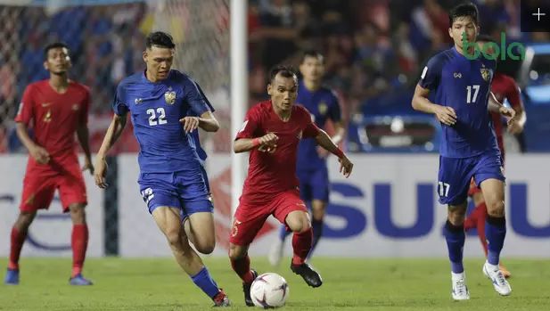 thailand ketika melawan Indonesia dari bola.com