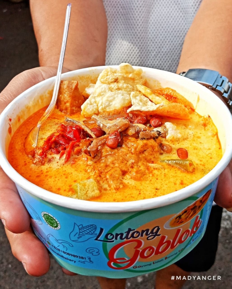 Lontong Goblok, Lontong yang hanya ada di festival kuliner. (Foto @bozzmadyang @madyanger)