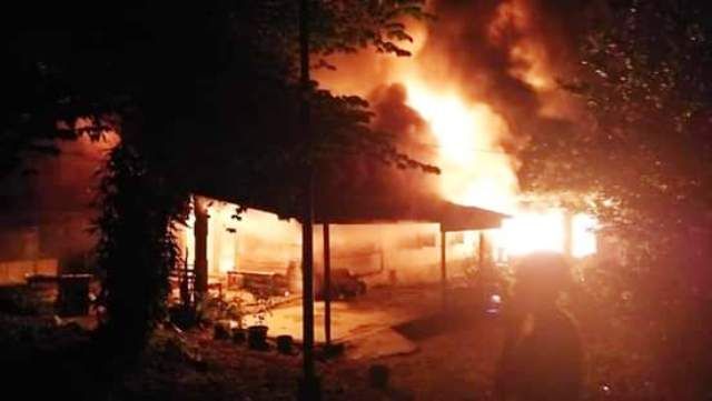 Ini Rumah Ceklok Rosmawati Yang Hangus Terbakar, Jumat 24 November 2018/Dokpri