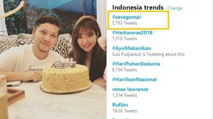 #savegempi menjadi trending topik (twitter.com)