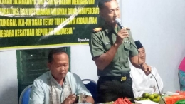 Danramil 0815/02 Trowulan Kapten Inf Herman Hidayat Saat Membuka Acara 