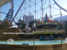  Dokumentasi pribadi Kolaborasi antara roller coaster dan bianglala, memang menarik untuk sebuah theme park