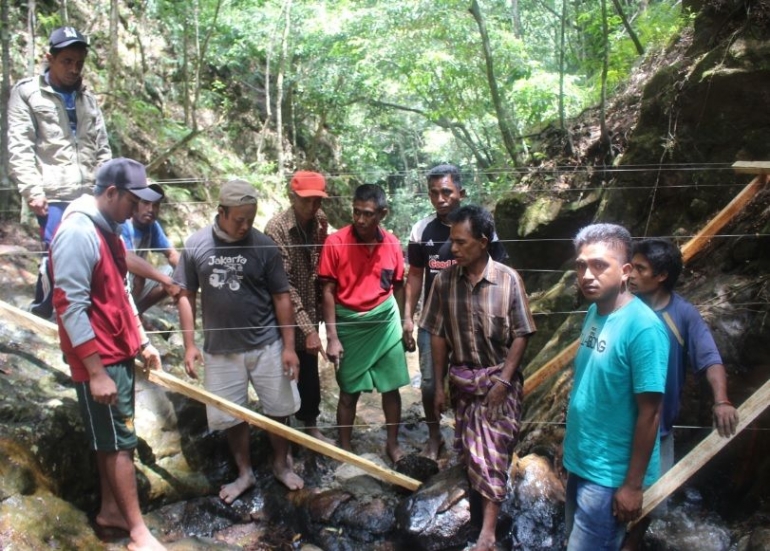 Pembuatan Bendungan (Dokumentasi Pribadi)