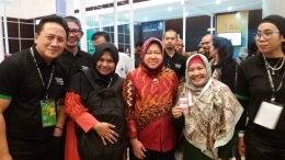 Coding Mum Pontianak & Makasar bersama bu Risma & pak Triawan Munaf di Bekraf festival Surabaya