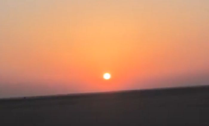 sunset di atas pasir/dok pribadi
