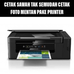 Cetak sawah pake printer (meme edit pribadi) 