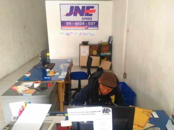 Salah satu balai cabang JNE di Jatim (dok.pri)