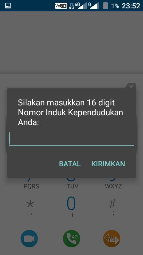 Gambat tangkap layar ponsel (dok. Tjin)