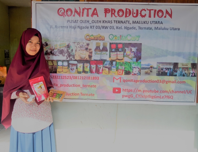 Kunjungan ke UMKM Qonita, Kelurahan Ngade Ternate Selatan/dokpri