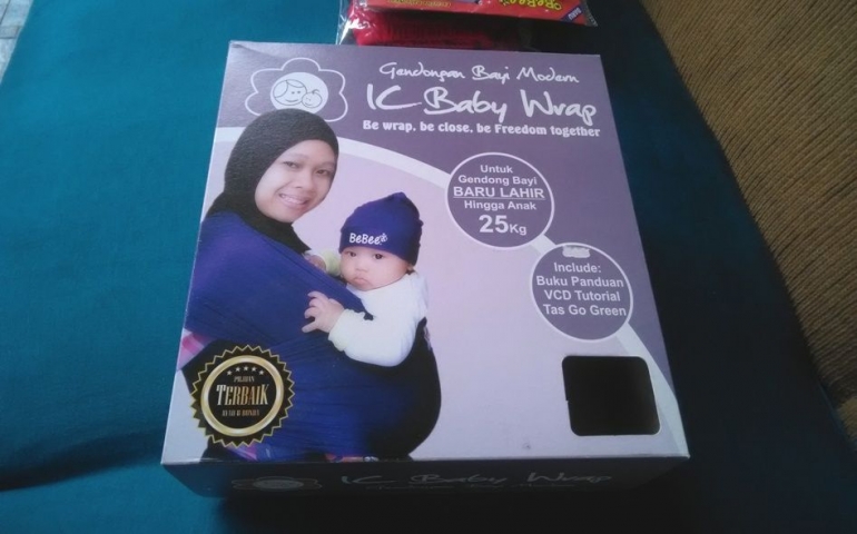 Gendongan bayi hasil produksi sendiri yang sudah dikemas. Dok pribadi