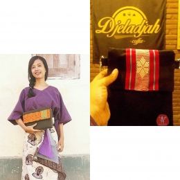 Produk tenun handmade Morisdiak yang bisa diadopsi di beberapa toko di Yogyakarta seperti @lemarilila dan @djeladjah coffee. Dok: Morisdiak