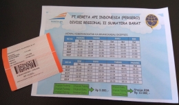 Jadwal dan tiket KA Bandara. (Foto: Amad S)