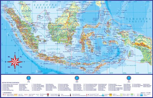 Gambar 1. Peta Indonesia [Sumber: https://plus.google.com/+bagaskristiawan/posts/ZZT6AyxHzD3]