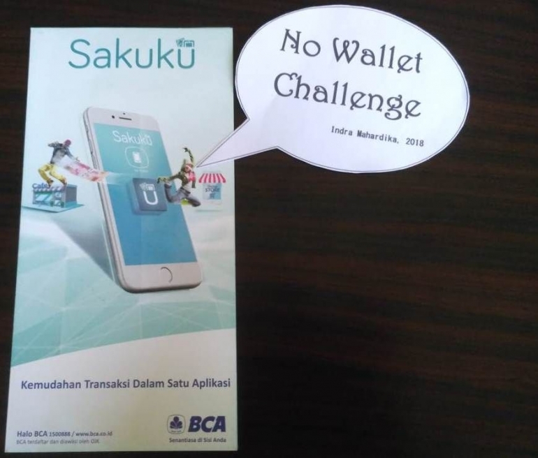 No Wallet Challenge, Tantangan Sehari Tanpa Dompet. Dokumentasi Pribadi