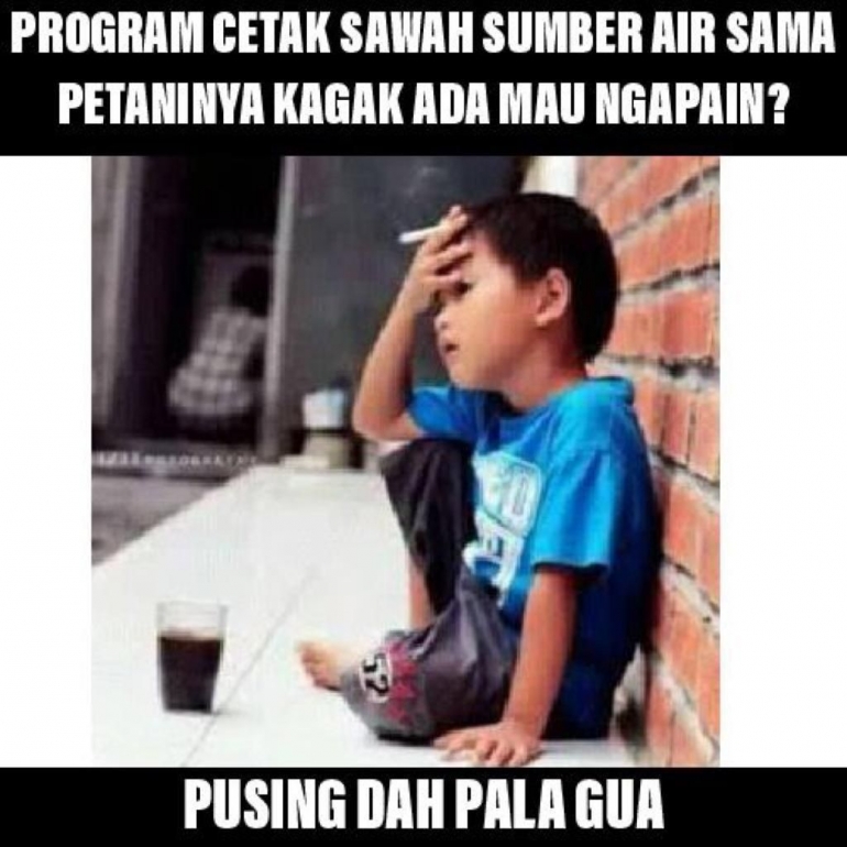 Bocah puyeng (meme edit pribadi)