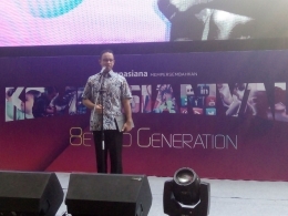 Gubernur DKI Jakarta, Anies Baswedan, membuka hajat akbar Kompasianival 2018 | Dokpri