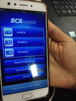 Tampilan BCA Mobile/dokpri