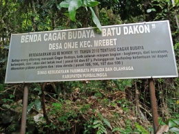 Situs Batu Dakon Purbalingga (Dok. pribadi)
