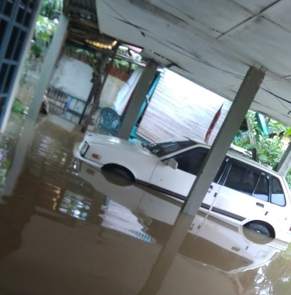 Banjir di Rawa Sari belakang UIN Palembang, November 2018 (Sumber: 'Abah' Trisna Hendarsyah)