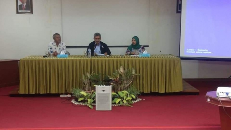 Kegiatan Uji Kompetensi Jafung Polhut LHK Lingkup Sulawesi dibuka oleh Kepala P3E Suma (dokpri). 
