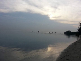 Keindahan pantai Kepulauan Seribu. Foto koleksi Pribadi