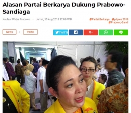 Titiek Soeharto. (Foto: Screenshot metrotvnews.com)