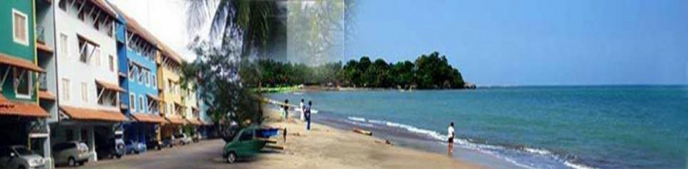 Ilustrasi: Sebuah sarana pariwisata di bibir pantai Anyer-Carita, Banten, yang berhadapan langsung dengan Selat Sunda (Sumber: penginapancarita.com)