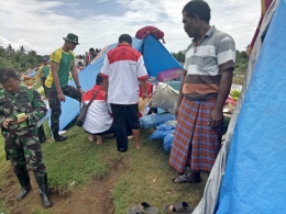 warga desa Kraton Jeber situasi di pengungsian 