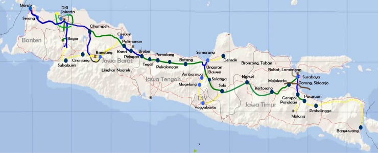 Peta Tol Trans Jawa (Kompas Property)