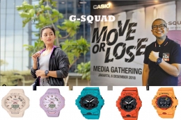 Deskripsi : G-Squad merupakan keluaran seri terbaru dari Casio G-Shock dan baby-G I Sumber Foto : Olah Digital