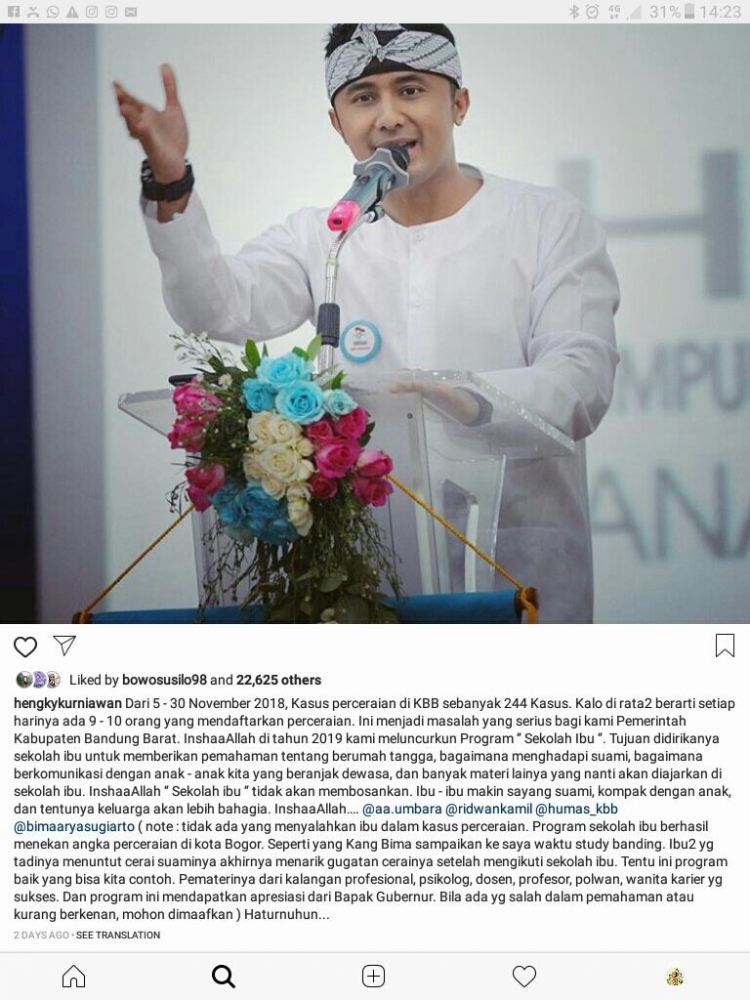 Feed IG Hengky Kurniawan