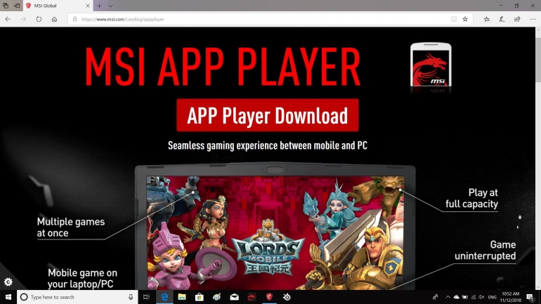 MSI APP Player dokpri