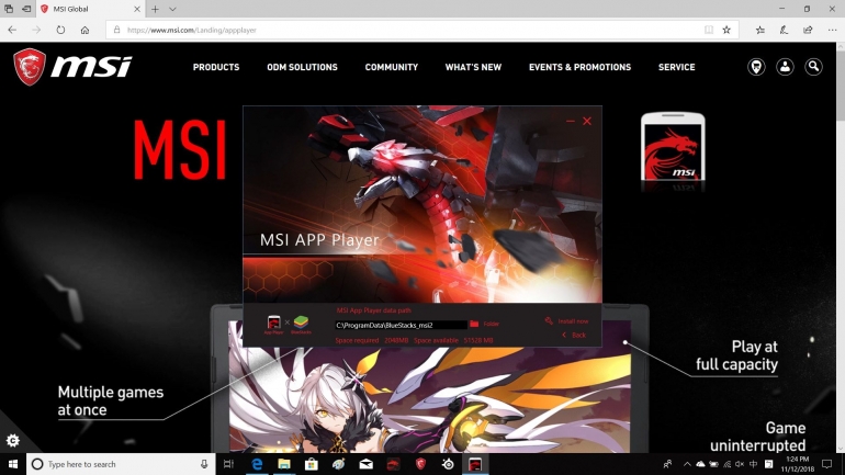 MSI APP Player dokpri